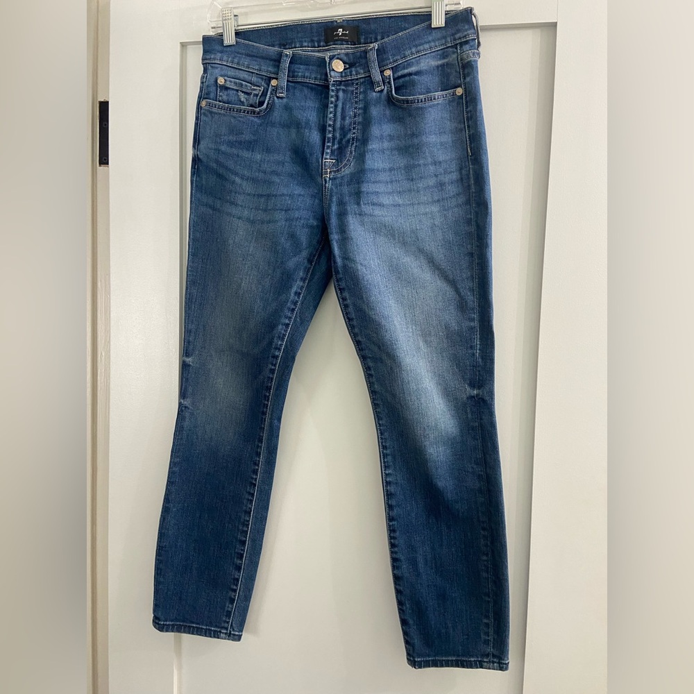 7 For All Mankind Cropped Skinny Jean